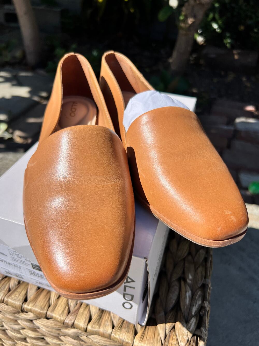 ALDO Veadith 2.0 Cognac Loafers Women's Size 8.5